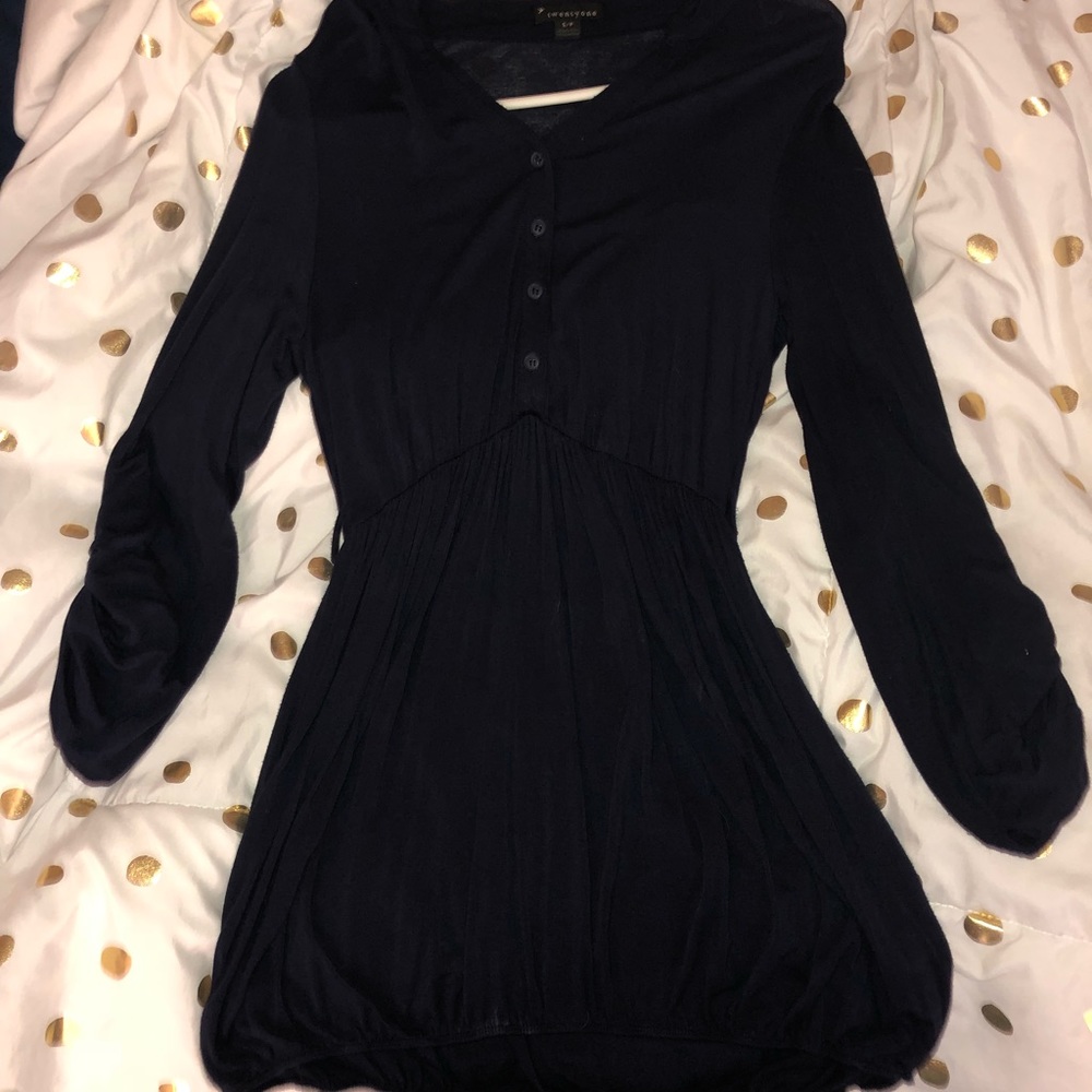 Button-up Scrunched Dress